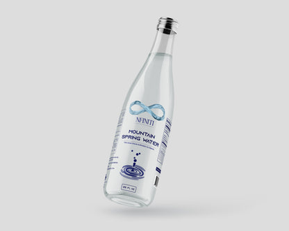 Nfiniti Mountain Spring Water (Clear Glass Bottle – 25 FL OZ)