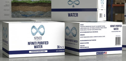 Nfiniti Purified Water (Clear Bullet Bottle – 16 FL OZ)