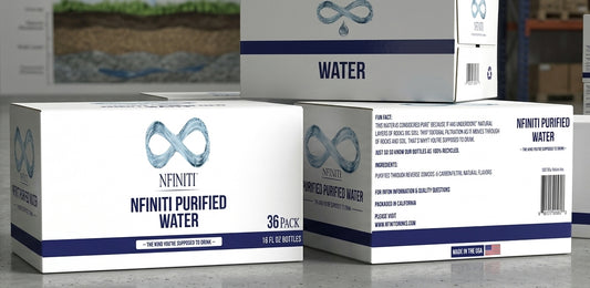 Nfiniti Purified Water (Clear Bullet Bottle – 16 FL OZ)