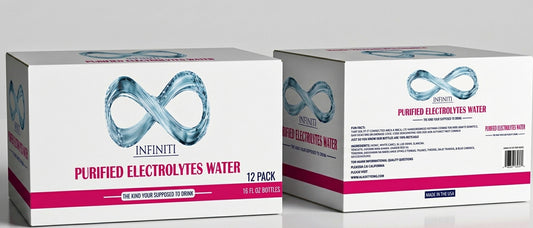 Nfiniti Purified Water with Electrolytes (White Aluminum Bottle – 16 FL OZ)